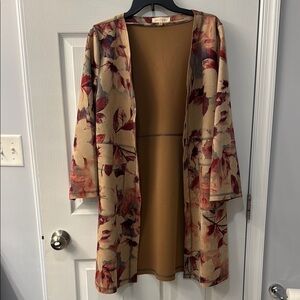 Solitaire Floral Open-Front Jacket